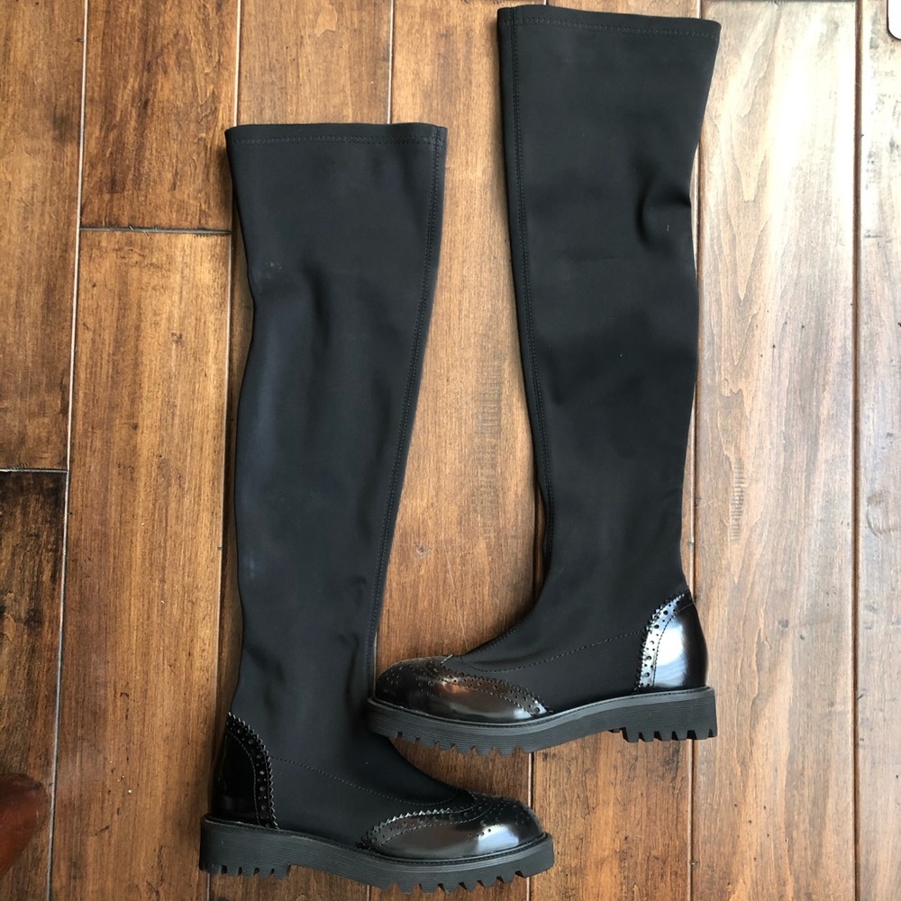 NEW OVER THE KNEE Casual Bottom Stretch Boots